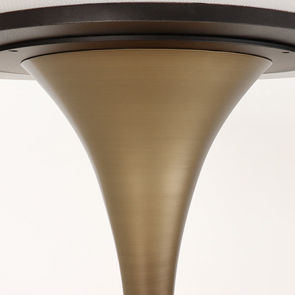 Contemporary Dining Table Round Dining Table in Walnut with Tulip Base