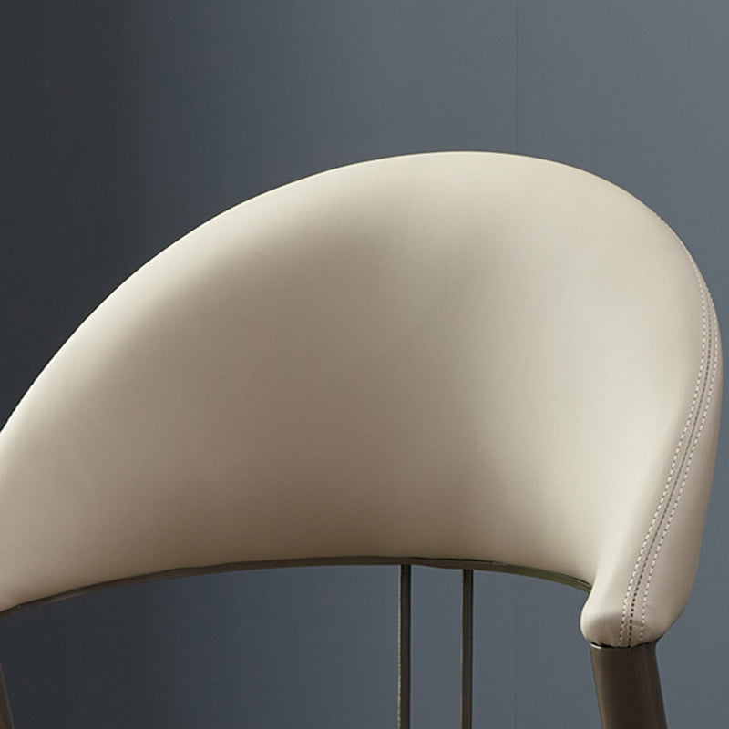 Metal Industrial Dining Chair Matte Finish Open Back Side Chair