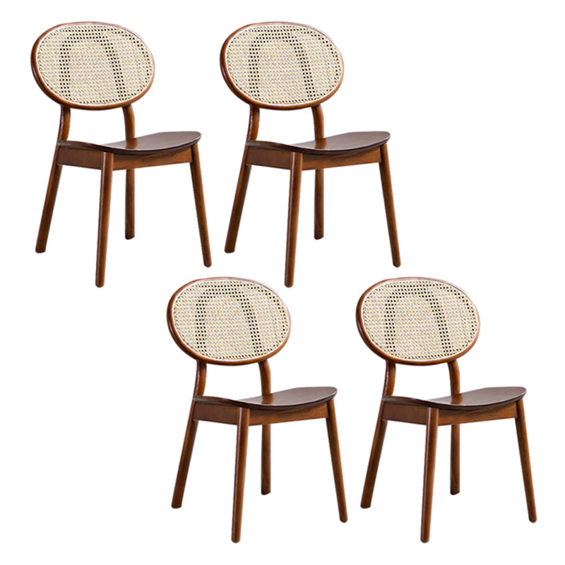 Traditional Style Dining Chair Solid Wood Open Back Dining Side Chair