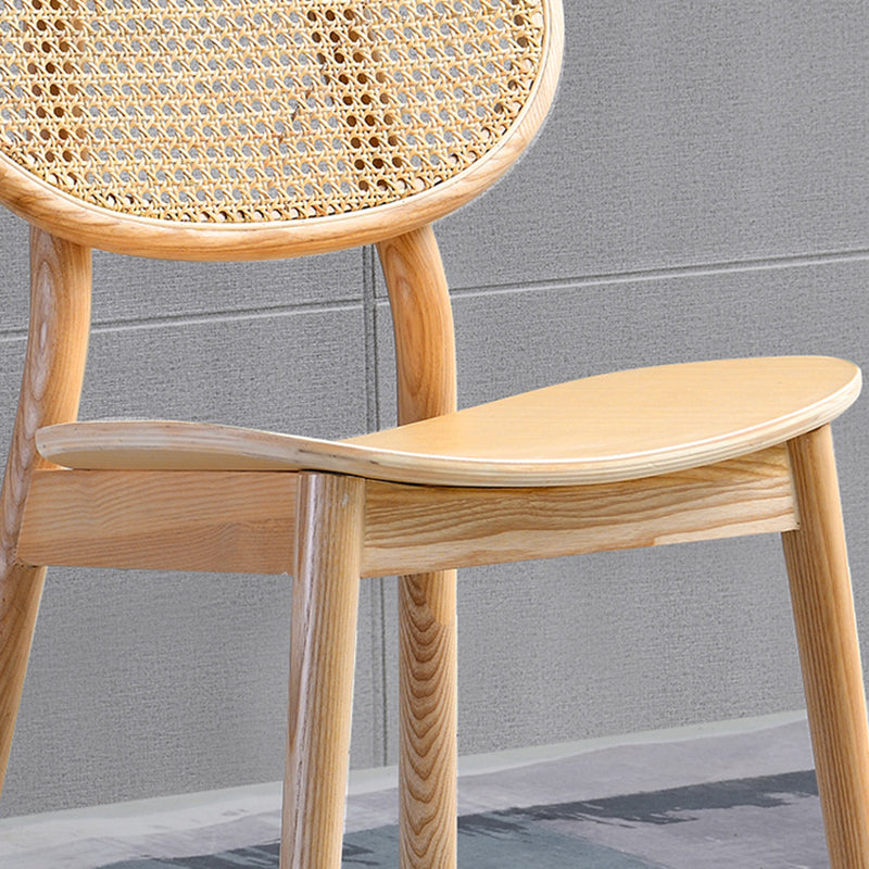 Traditional Style Dining Chair Solid Wood Open Back Dining Side Chair