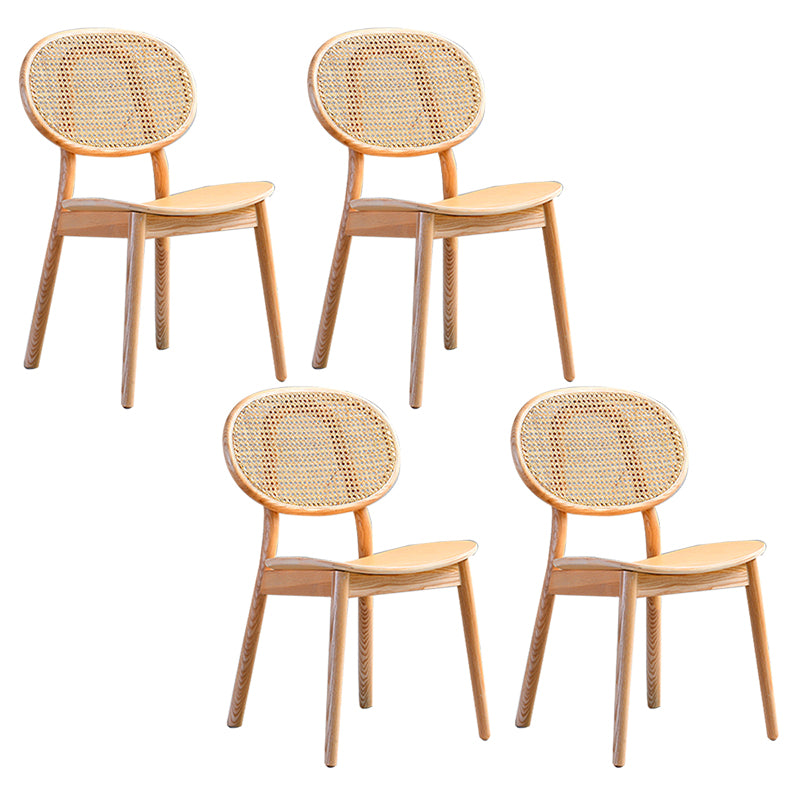 Traditional Style Dining Chair Solid Wood Open Back Dining Side Chair