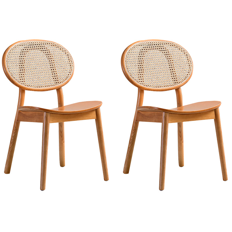 Traditional Style Dining Chair Solid Wood Open Back Dining Side Chair