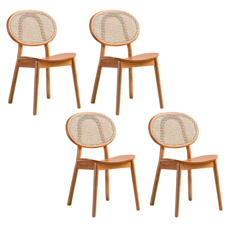 Traditional Style Dining Chair Solid Wood Open Back Dining Side Chair