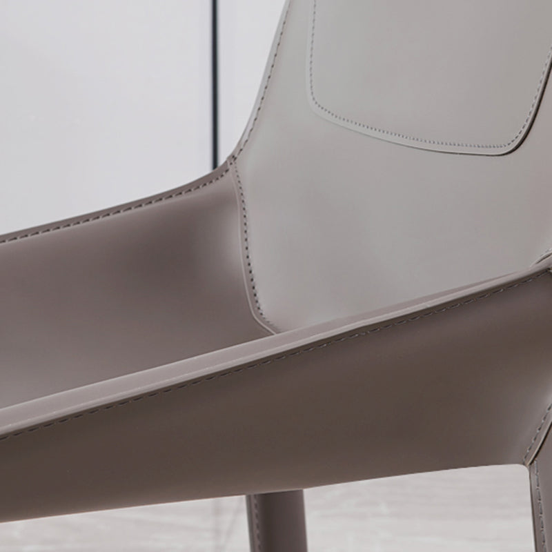 Modern Style Dining Chair Armless Dining Chairs with Metal Legs for Kitchen