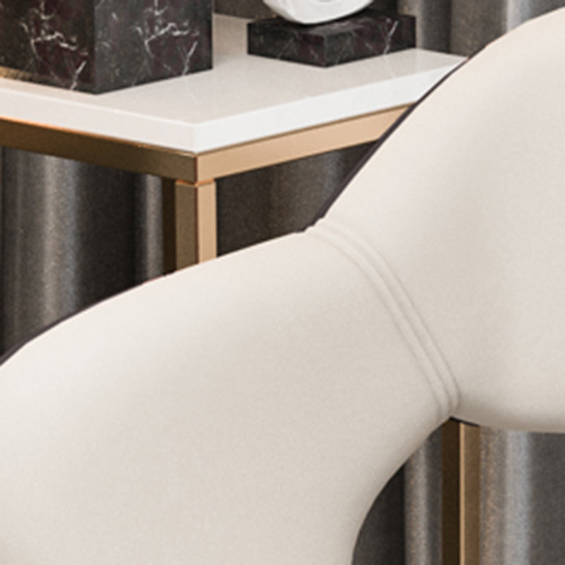 Industrial Style Dining Chair Armless Dining Chair with Metal Legs for Kitchen