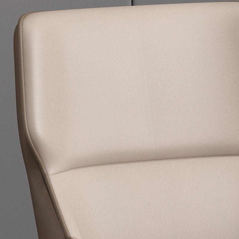 Modern Style Dining Chair Arm Dining Chair with Metal Legs for Kitchen