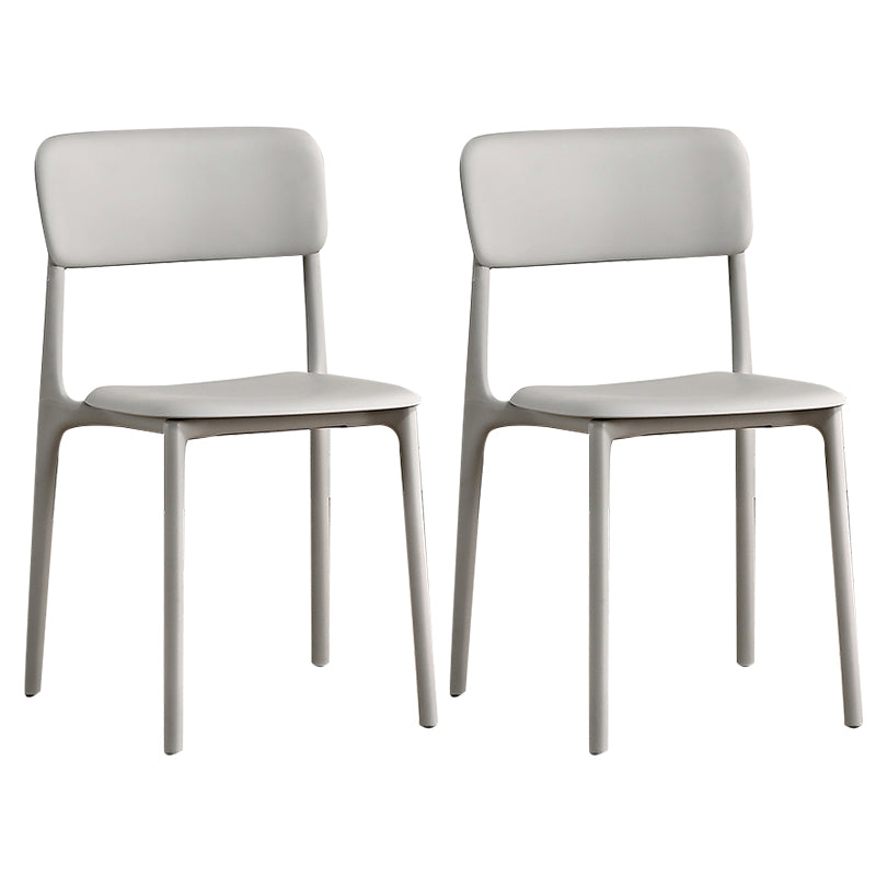 Open Back Dining Side Chair Plastic Side Chair for Kitchen Use