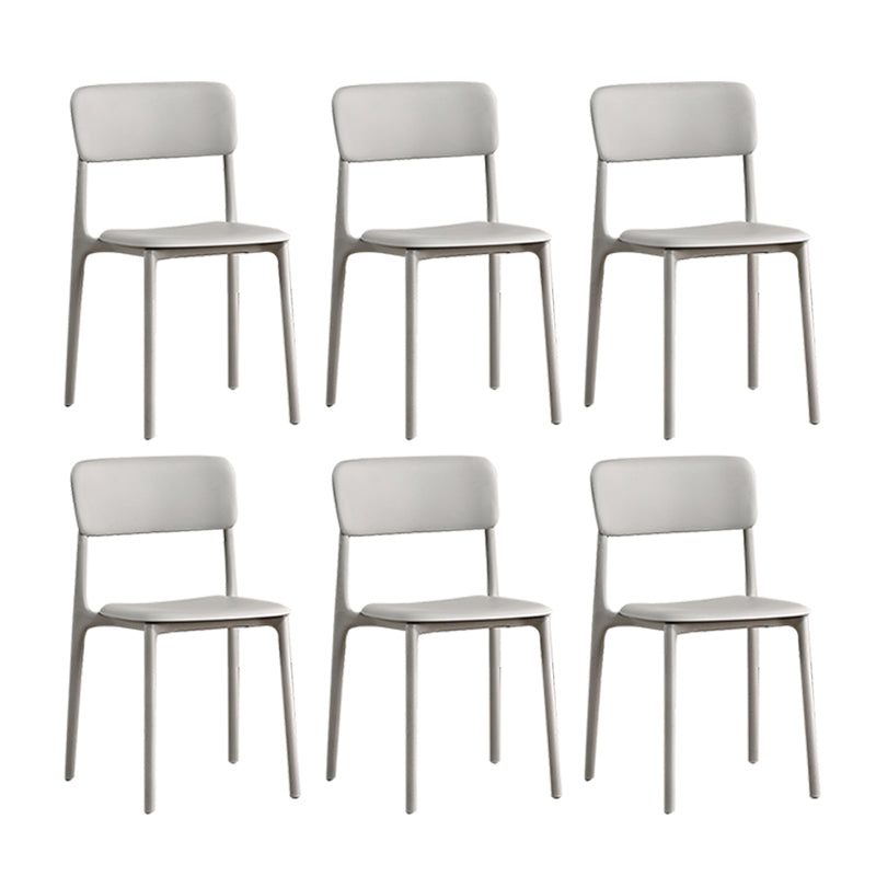 Open Back Dining Side Chair Plastic Side Chair for Kitchen Use