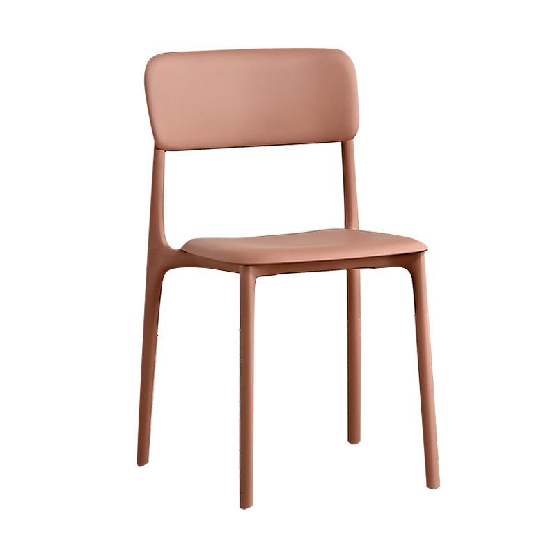 Open Back Dining Side Chair Plastic Side Chair for Kitchen Use