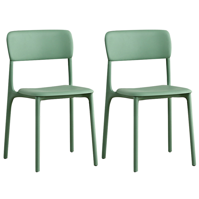 Open Back Dining Side Chair Plastic Side Chair for Kitchen Use