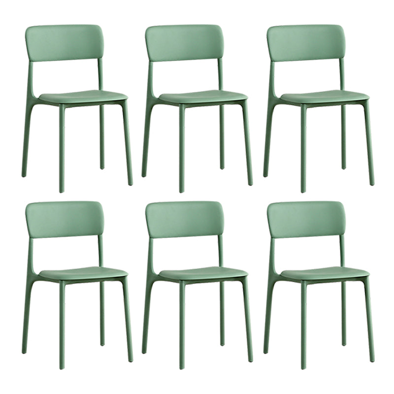 Open Back Dining Side Chair Plastic Side Chair for Kitchen Use