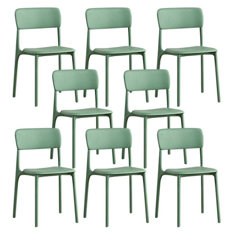 Open Back Dining Side Chair Plastic Side Chair for Kitchen Use