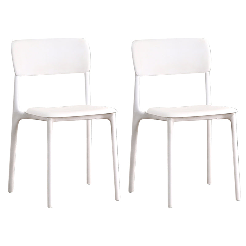 Open Back Dining Side Chair Plastic Side Chair for Kitchen Use