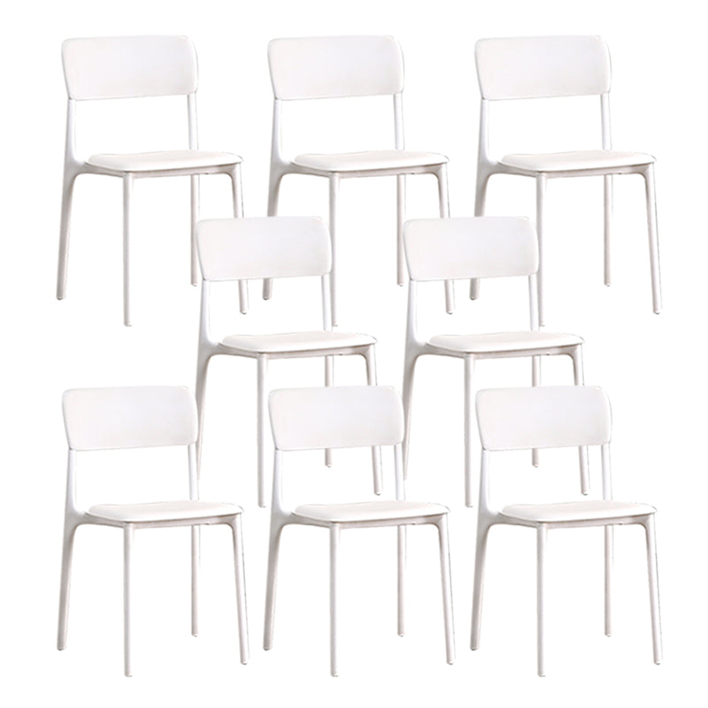 Open Back Dining Side Chair Plastic Side Chair for Kitchen Use