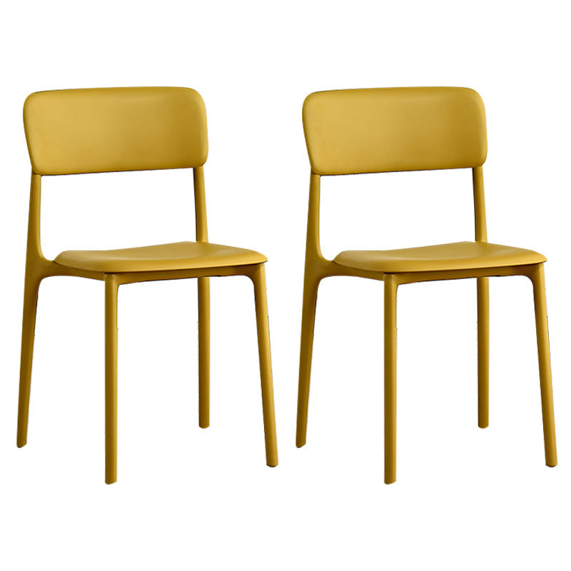 Open Back Dining Side Chair Plastic Side Chair for Kitchen Use