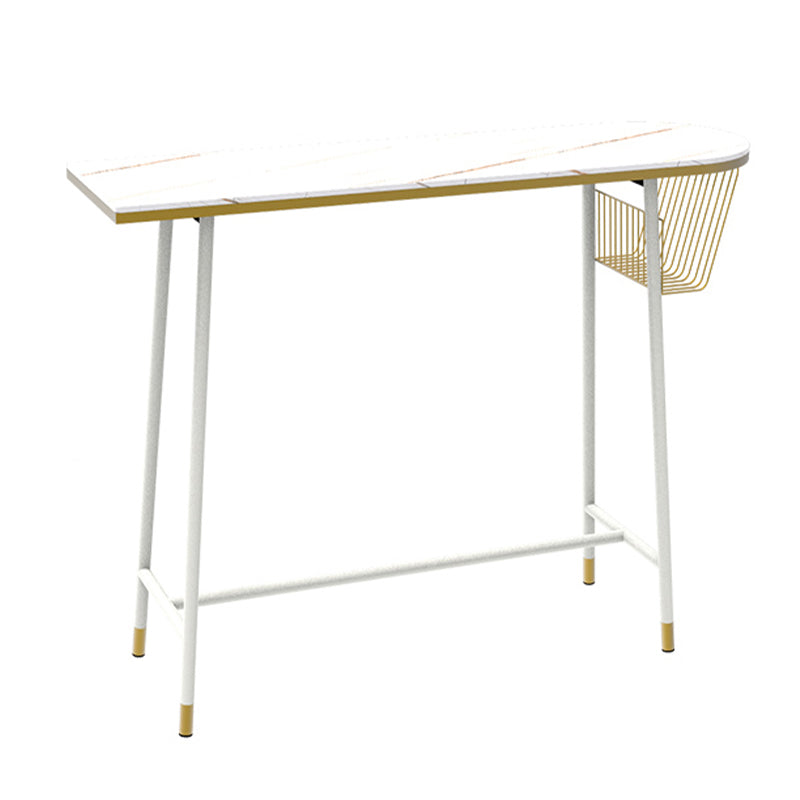 Glam 1/2/3 Pieces Pub Dining Set Living Room Metal and Stone Bar Pub Table Set