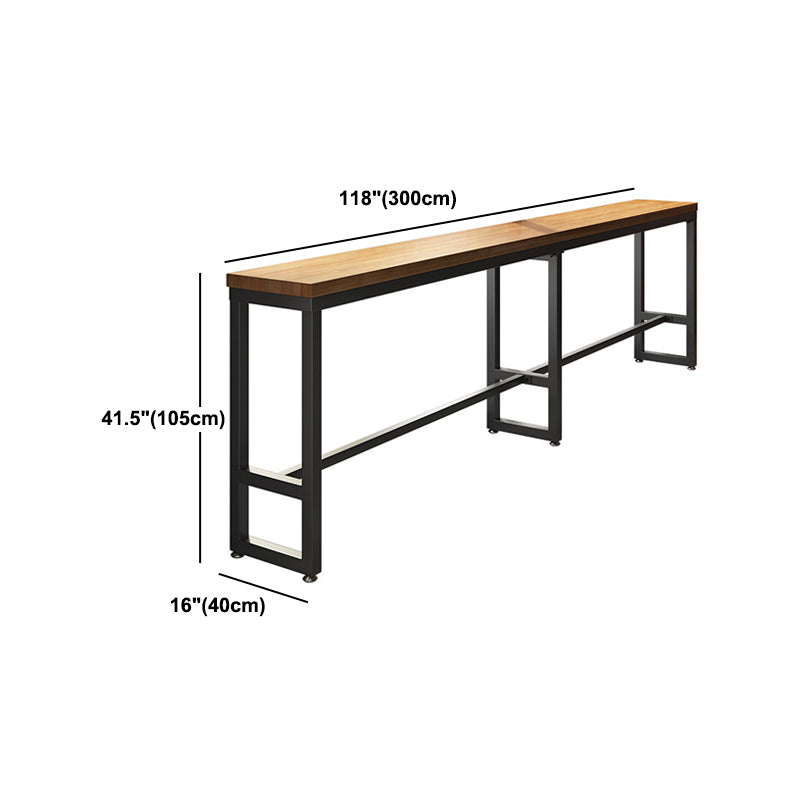 Industrial 1/2/7 Pieces Solid Wood Bar Table Set Rectangular Counter Set