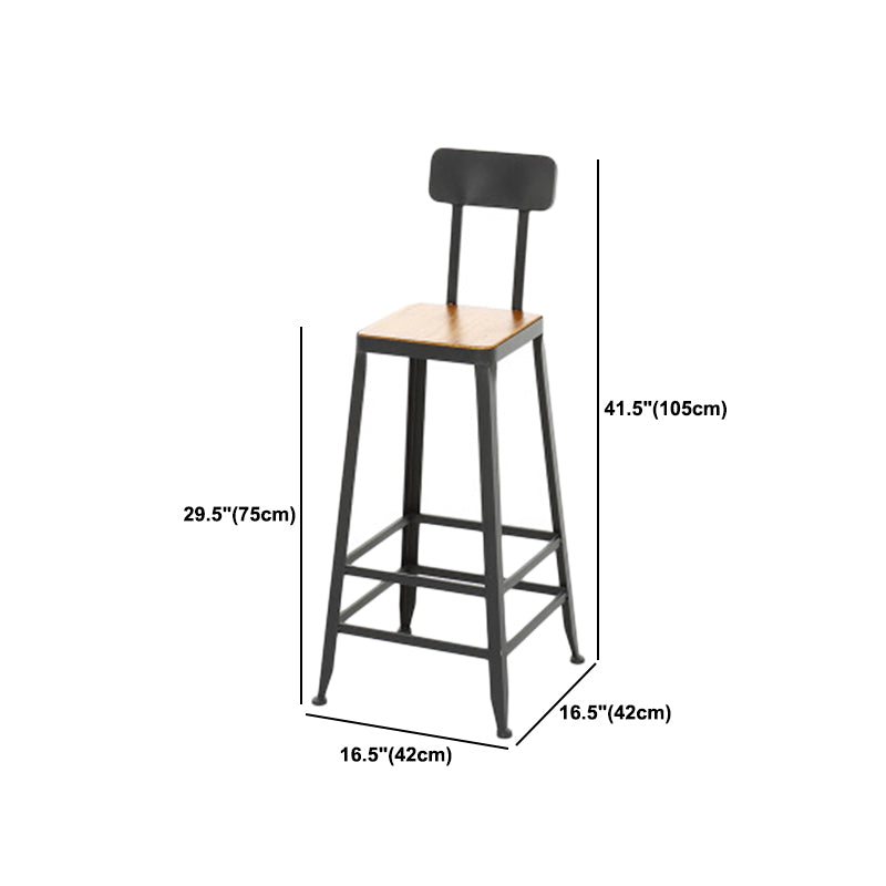 1/2/9 Pieces Industrial Solid Wood Bar Table Set Rectangular Counter Set for Home Use