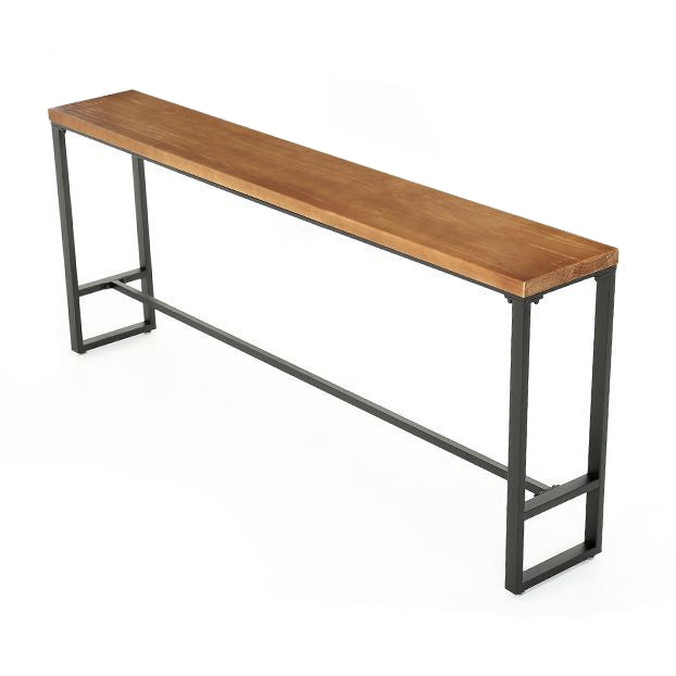 Modern 1/4/6/7 Pieces Bar Table Set Rectangle Wood Counter Table with High Stools for Cafe