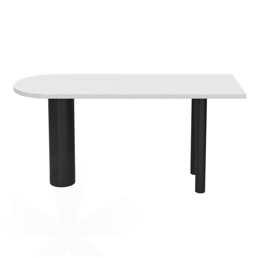 Industrial Wood Bar Table Set 1/3/4 Pcs White Free Form Bar Table with Leather Stools