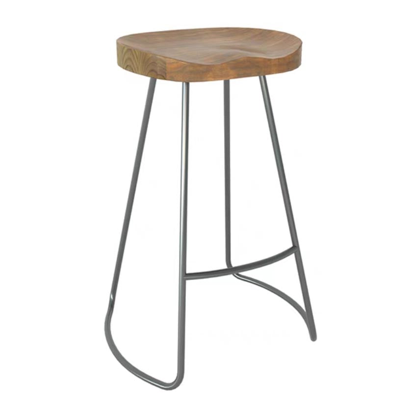 1/5 Pieces Modern Rectangular Pub Table Set Wooden Counter Table with Backless Stools