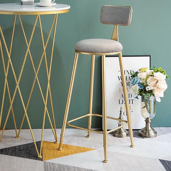 Glam 1/4/5 Pieces Bar Table Set Rectangle Stone Counter Table with High Stools for Balcony