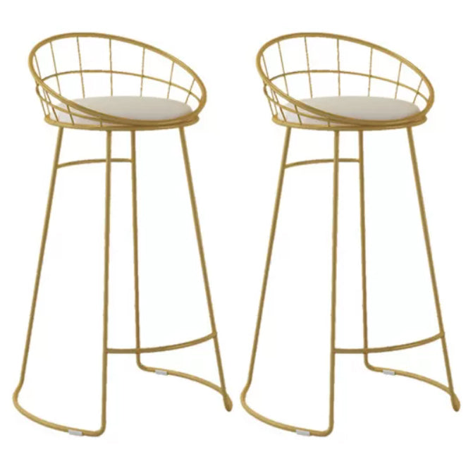 Glam Bar Table Set 1/2/5/9 Pieces Rectangle Bistro Set in White and Gold