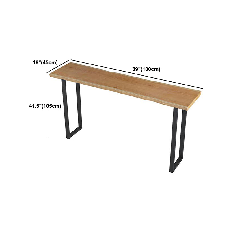 Modern Solid Wood Bar Table Set 1/4/7 Pcs Backless Full Natural Bar Stool