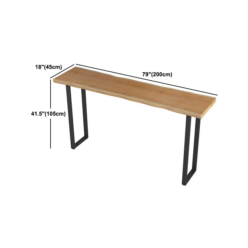 Modern Solid Wood Bar Table Set 1/4/7 Pcs Backless Full Natural Bar Stool