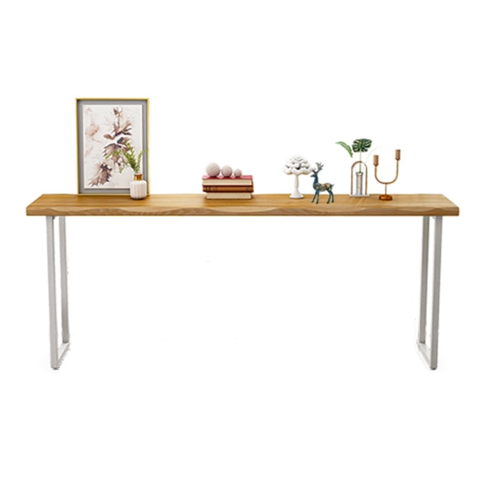 1/3 Pieces Modern Rectangular Bar Table Set Wooden Counter Table with High Stools