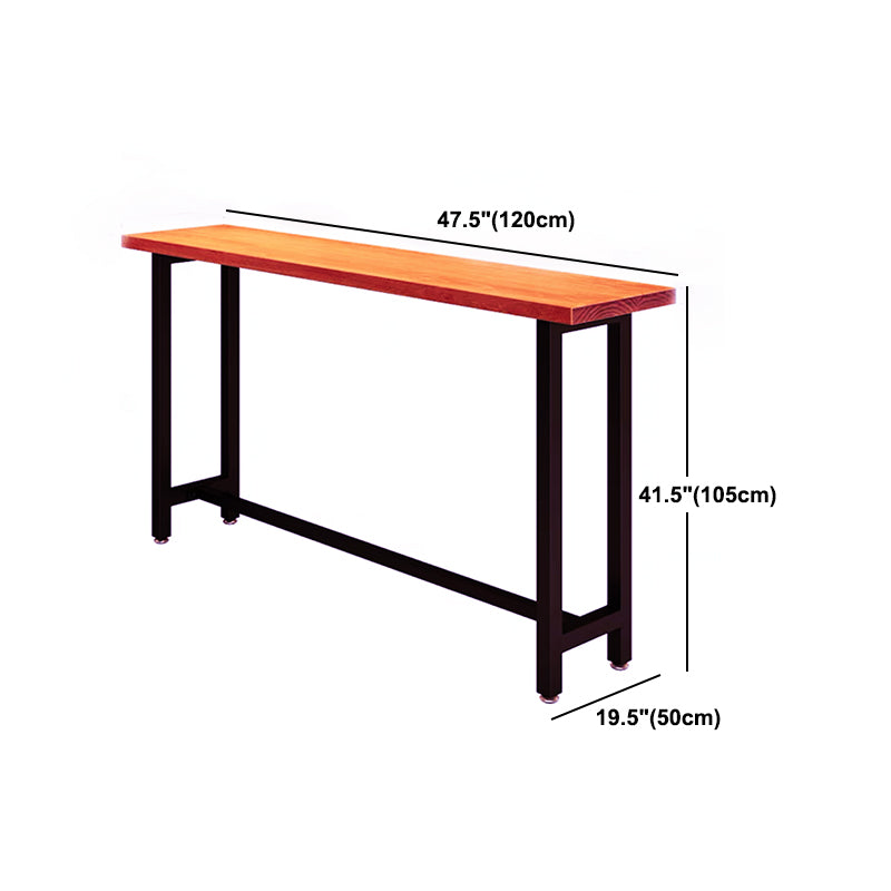 Industrial Solid Wood Counter Height Set 1/7/11 Pieces Indoor Footrest Counter Set