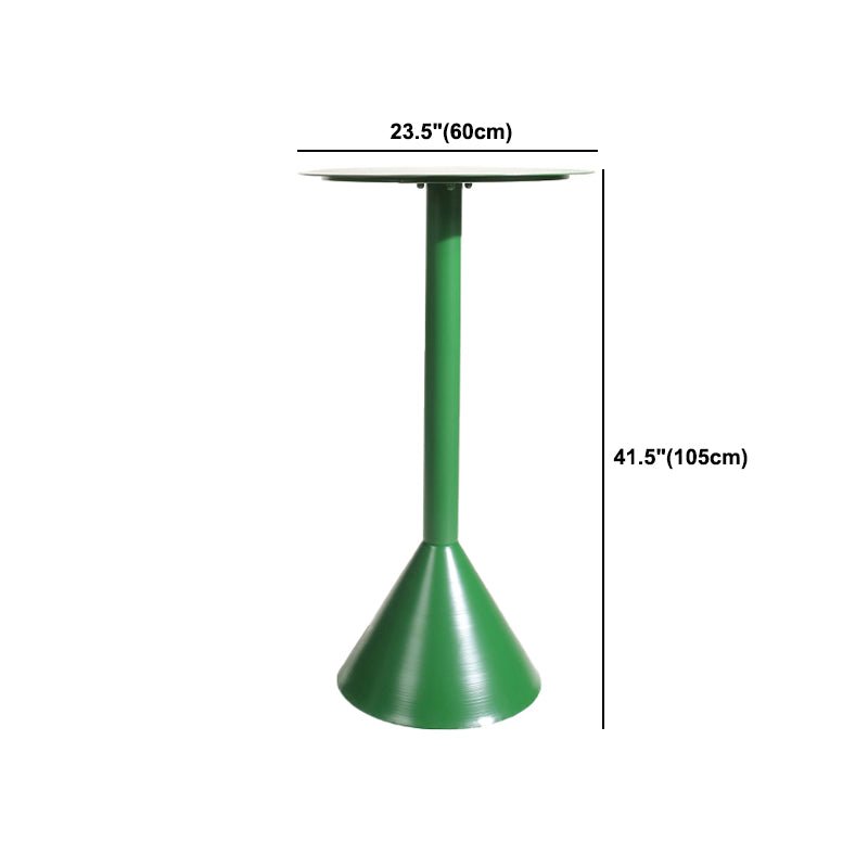 Modern Metal Pub Table Set 1/2 Pieces Round Counter Table for Dining Room