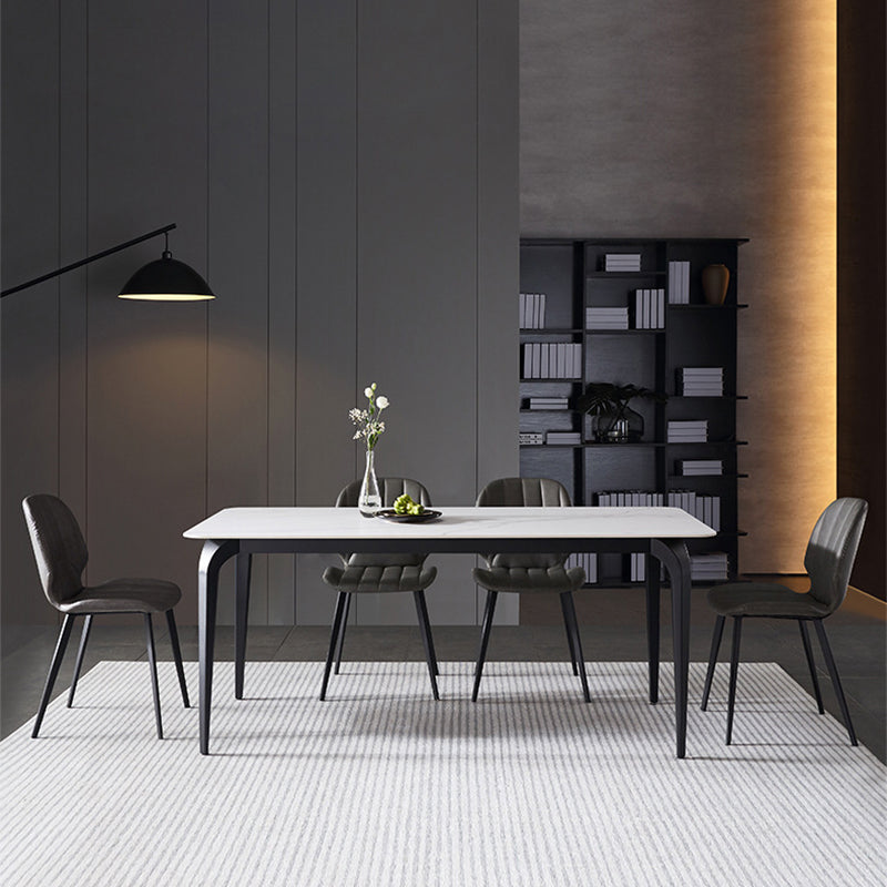 Designer Style Rectangle Dining Set 1/4/5/7 Pieces Sintered Stone Top Dinette Table Set