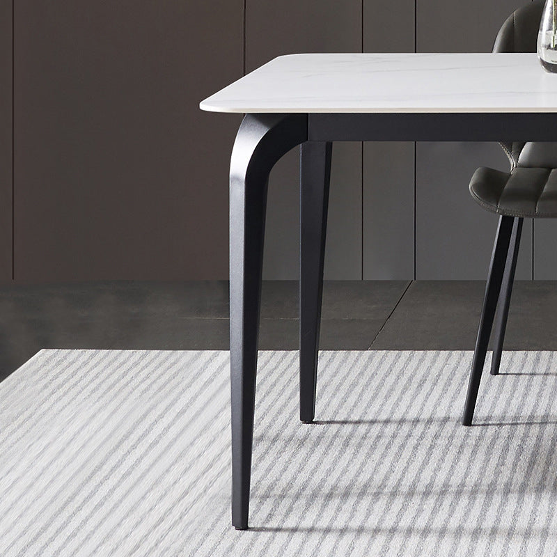 Designer Style Rectangle Dining Set 1/4/5/7 Pieces Sintered Stone Top Dinette Table Set