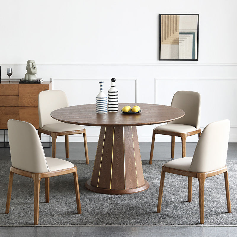 Modern Dining Table Set 1/4/5/7 Pcs Solid Wood Dining Table and Chairs