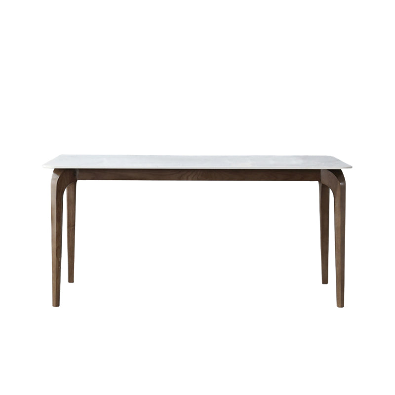 Contemporary Stone Rectangle Table Set 1/4/5 Pieces Dining Set for Home