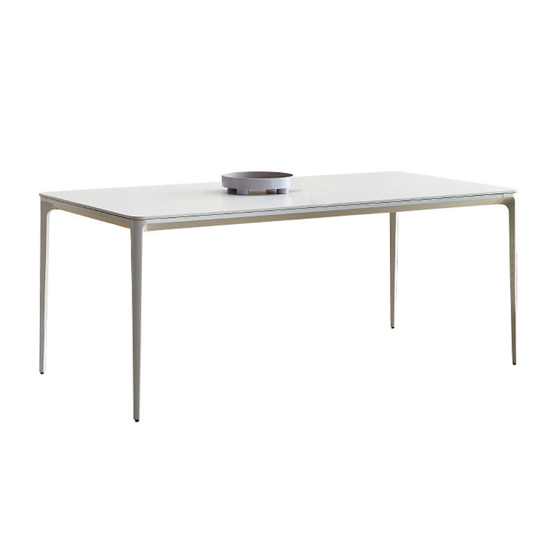 Modern Sintered Stone Dining Table Set White 1/2/5/7 Pieces Dining Set for Home Use