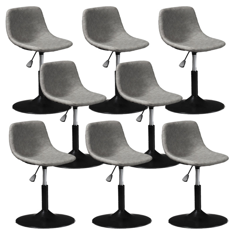 Contemporary Metal Barstool Faux Leather Upholstered Counter Stool Home