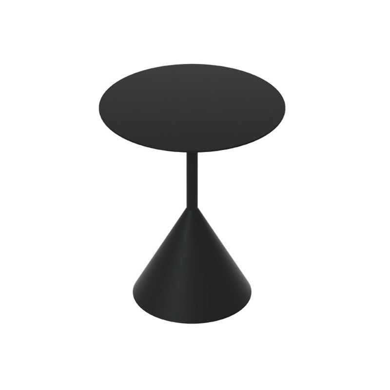 Iron 2 Piece Bunching Tables with Round Top and Pedestal Base