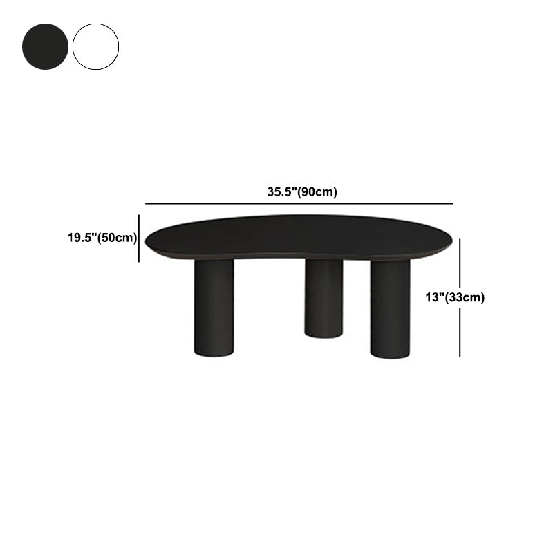 Scandinavian 3 Legs Coffee Table Free form Wooden  Coffee Cocktail Table for Living Room