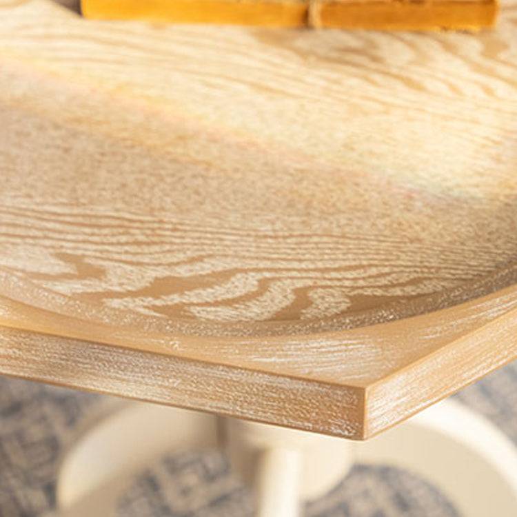 French Country Wooden Cocktail Table Distressed Coffee Table for Home