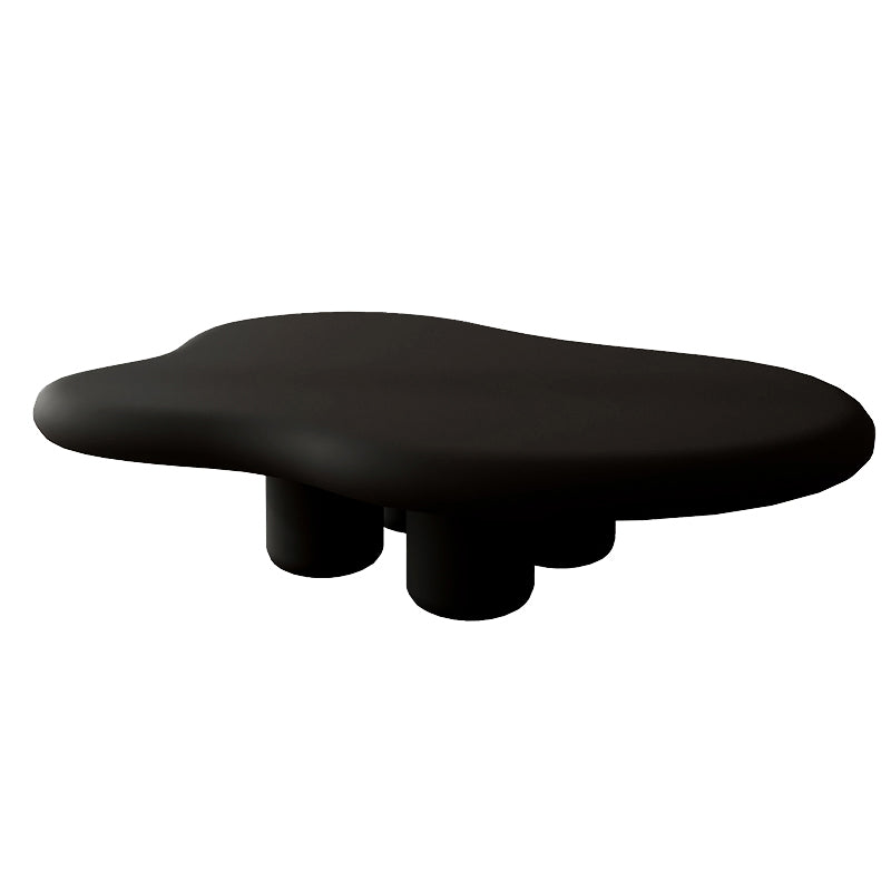 Scandinavian Wooden Coffee Table Free Form 3 Legs Cocktail Table for Home