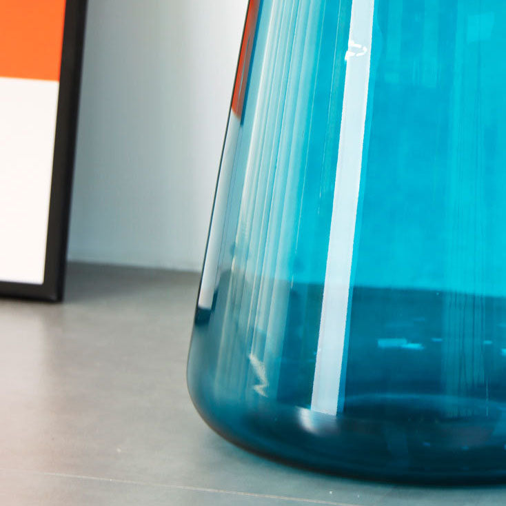 20.47" Tall Mid-century Style Side End Table Glass Pedestal Round Sofa Side Accent Table