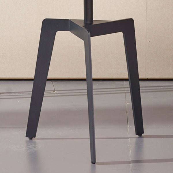 21.65" /23.62" Tall Steel 3 Legs End Table Modern Round Slate Top Side Table