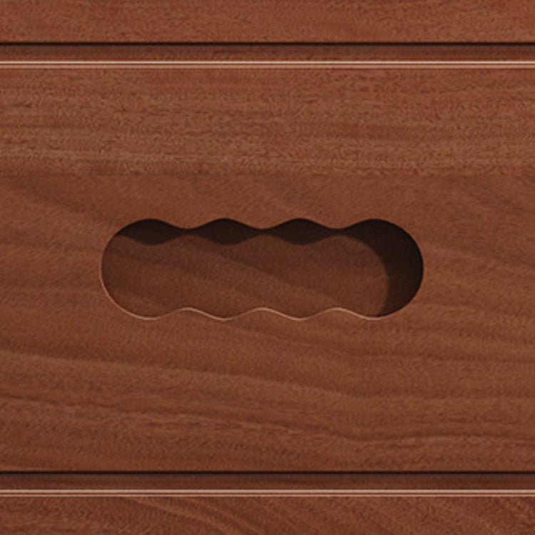 Contemporary Accent Chest with 6 Soft Close Drawers in Rubberwood