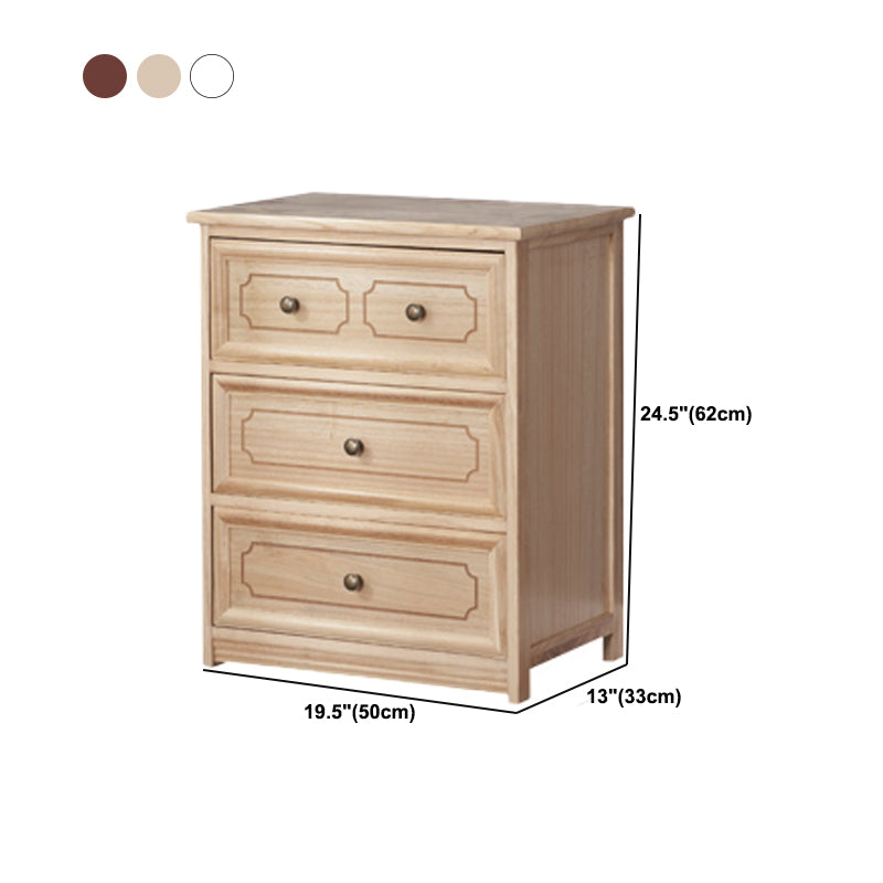 Rectangle Wood Side Cabinet Knobs Storage Cabinet with Drawer