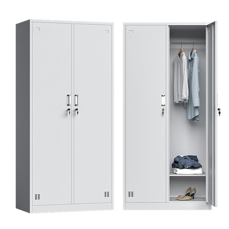 Steel Wardrobe Closet Contemporary Hinged Wardrobe Armoire for Home