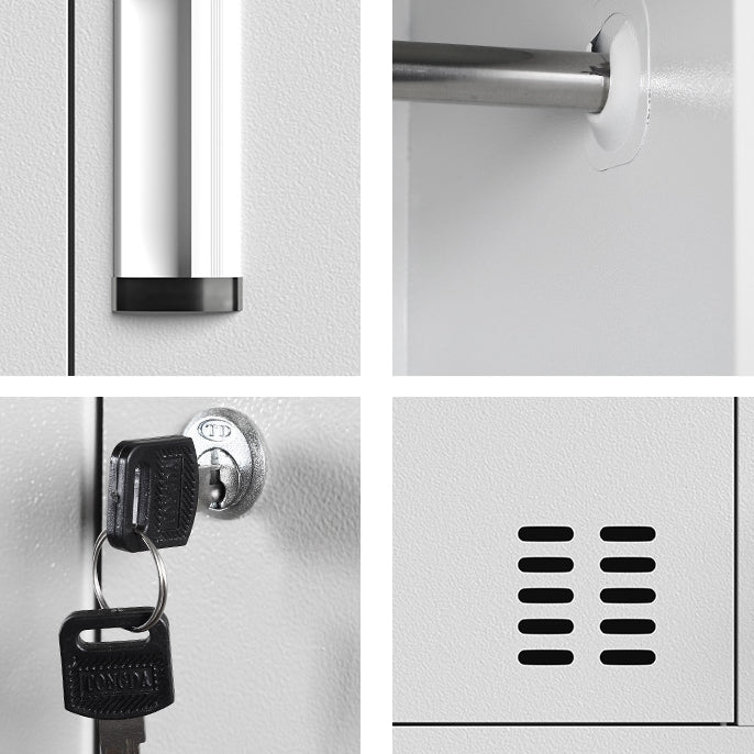 Steel Wardrobe Closet Contemporary Hinged Wardrobe Armoire for Home