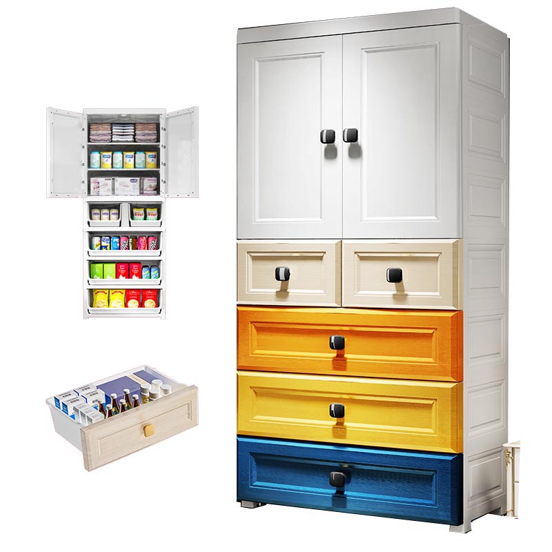 Plastic Wardrobe Armoire Contemporary Hinged Wardrobe Cabinet