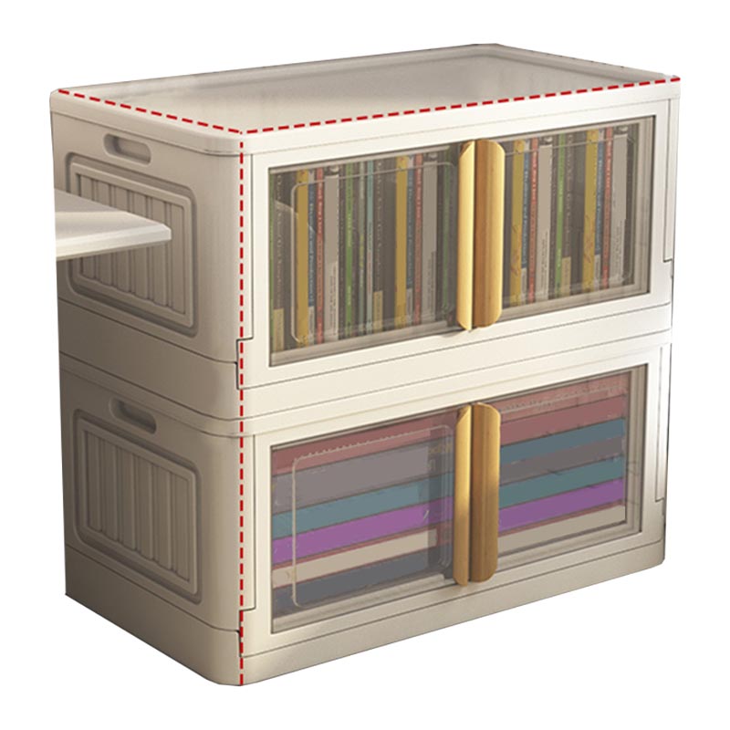 Contemporary Style Non-Hanging Armoire Plastic Bedroom Wardrobe Closet